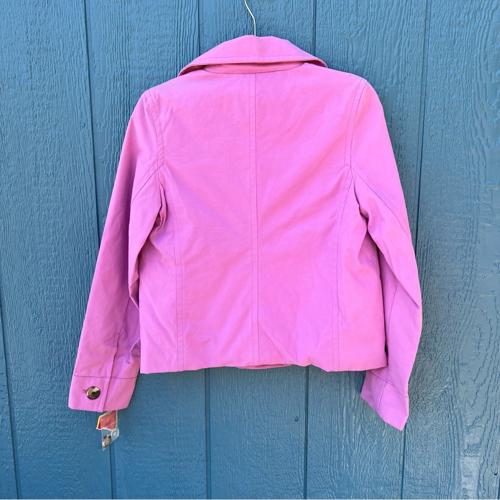 Isaac Mizrahi for Target Women's Long Sleeve Buttoned Jacket Pink Small NWT - Picture 4 of 4